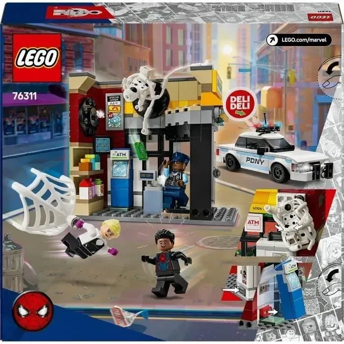 Lego Marvel 76311 Spider-Verse : Miles Morales contre La Tache - Jeu de construction 375 pièces avec minifigurines Lego Marvel 76311 Spider-Verse : Miles Morales contre La Tache - Jeu de construction 375 pièces avec minifigurines