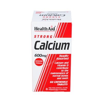 Health Aid Calcio 600 mg - 60 comprimés masticables Health Aid Calcio 600 mg - 60 comprimés masticables