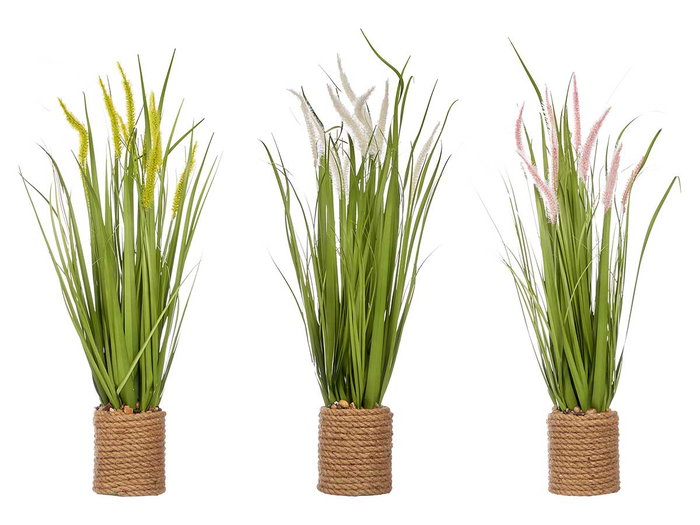 Ibergarden Ramillete de corde avec épigées assorties couleurs 30x69x30 cm plastique et corde (Set de 3)