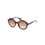 Max & Co Lunettes de soleil MO0052 52F 50 mm Rondes Femme Monture Havana Verres Marron Dégradé