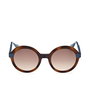 Max & Co Lunettes de soleil MO0052 52F 50 mm Rondes Femme Monture Havana Verres Marron Dégradé