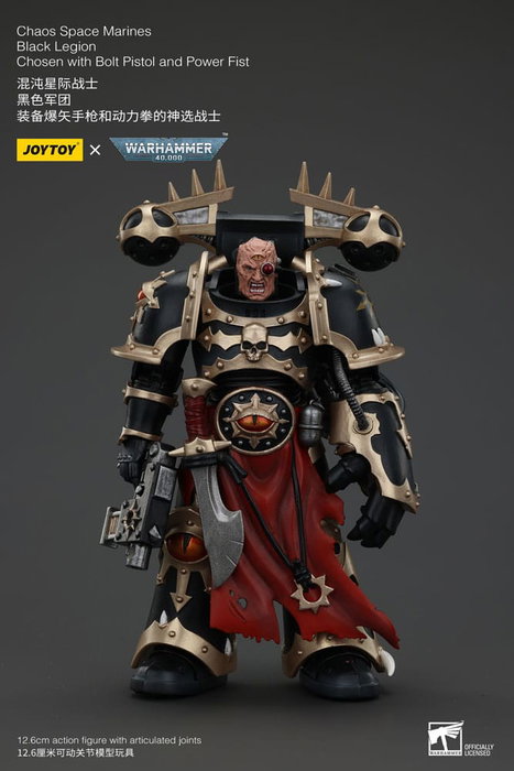 Warhammer 40k Actionfigur Chaos Space Marines Black Legion Chosen with Bolt Pistol and Power Fist 20 cm Warhammer 40k Actionfigur Chaos Space Marines Black Legion Chosen with Bolt Pistol and Power Fist 20 cm