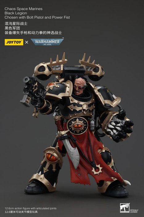Warhammer 40k Actionfigur Chaos Space Marines Black Legion Chosen with Bolt Pistol and Power Fist 20 cm Warhammer 40k Actionfigur Chaos Space Marines Black Legion Chosen with Bolt Pistol and Power Fist 20 cm