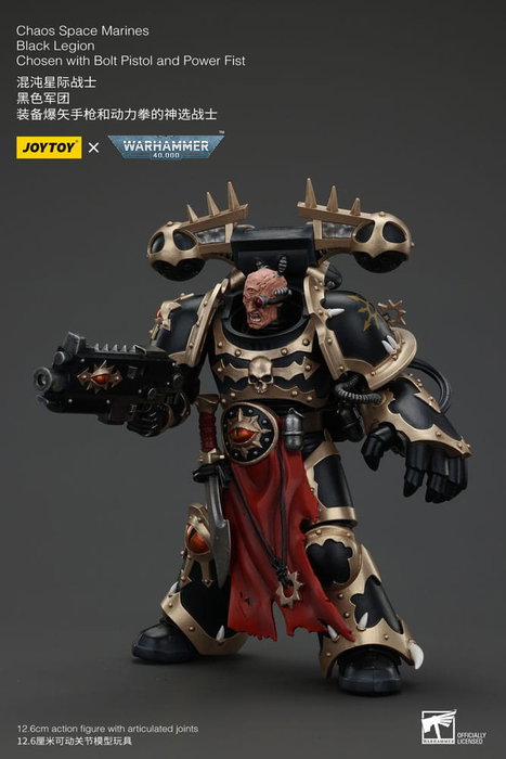 Warhammer 40k Actionfigur Chaos Space Marines Black Legion Chosen with Bolt Pistol and Power Fist 20 cm Warhammer 40k Actionfigur Chaos Space Marines Black Legion Chosen with Bolt Pistol and Power Fist 20 cm