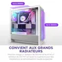 NZXT H5 Flow RGB Boîtier PC Moyen-Tour ATX Blanc avec Ventilateurs RGB, Mesh et Optimisation du Refroidissement (CC-H52FW-R1)