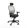 Piqueras y Crespo Chaise de Bureau avec Appui-tête Jorquera 3D036G2 Noir