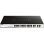 D-Link Switch Gestionable 28 Ports PoE+ 24 Fast Ethernet 4 Gigabit Combo Cuivre/Fibre DES-1210-28P