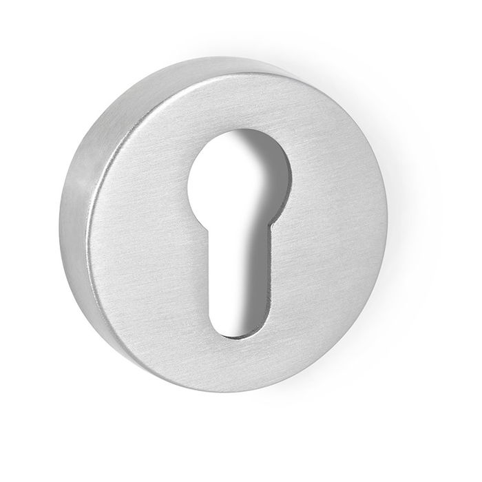 SYSTEM Serrure Cylindre Rond Ø50 Nickel Mat, Chrome Satiné, Noir Mat Finition Chrome Satiné SYSTEM Serrure Cylindre Rond Ø50 Nickel Mat, Chrome Satiné, Noir Mat Finition Chrome Satiné