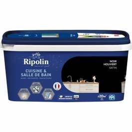 Ripolin Peinture Cuisine et Bain Noir Houvert 2 L