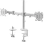 One For All Support de moniteur double bras VESA 100 pour écrans 13 à 32 pouces (8 kg max) - Hauteur et rotation réglables, gestion de câbles - Garantie 10 ans - Blanc