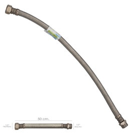 ORYX Latiguillo Flexible Acier Inoxydable Termo Mâle 1/2 pol - Femelle 1/2 pol 500 mm