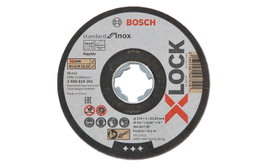 Bosch Lot de 10 Disques de Coupe X-LOCK Standard Inox 115x1x22,23 mm