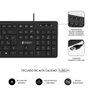 Subblim Clavier USB Filaire Silencieux Business Slim - QWERTY Espagnol - 104 Touches - 0Ssk50
