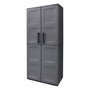 ART PLAST Armoire haute en résine avec porte-balais, 68x37x169 cm, Gris foncé