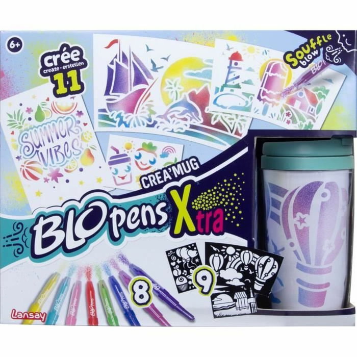 Lansay Blopens Crea'Mug avec 9 pochoirs et 1 mug