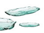 Giftdecor Centre de table en verre Mesina 44 cm Transparent Cristal recyclé (Set de 2)
