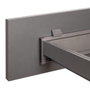 Emuca Rack avec glissières à extension totale et à fermeture douce pour accessoires d'armoire Quartz, 962-988mm, Aluminium et plastique, Titane