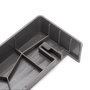 Emuca Rack avec glissières à extension totale et à fermeture douce pour accessoires d'armoire Quartz, 962-988mm, Aluminium et plastique, Titane