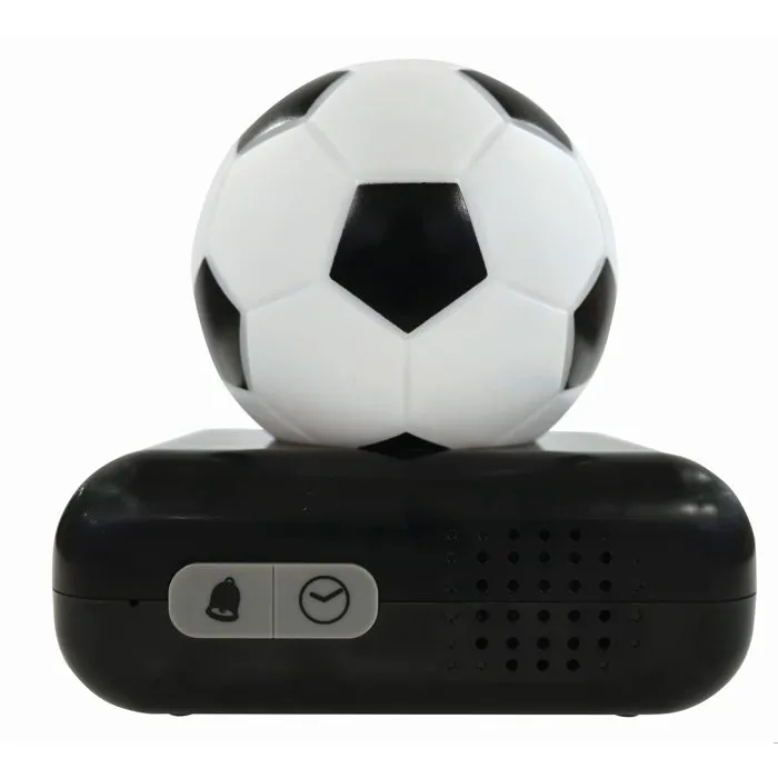 Lexibook Réveil Projection et Veilleuse 3D Ballon de Football, Écran LCD Rétroéclairé avec Sons et Lumières, Fonction Snooze