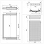 Emuca Kit panier métallique et rack ajustable Quartz pour armoires, glissières extension totale et à fermeture douce, Module 90cm, Finition Titane