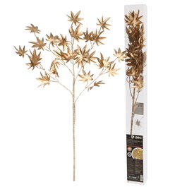 GSC Evolution Branche décorative LED feuilles d'érable dorées 0,70m lumière chaude