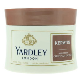 Yardley Crème Capillaire Nourrissante à la Kératine, Soin Réparateur pour Cheveux Abîmés, 150 g