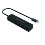 Conceptronic HUBBIES07B Hub USB-C 4 ports USB 3.0 Aluminium Noir
