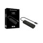 Conceptronic HUBBIES07B Hub USB-C 4 ports USB 3.0 Aluminium Noir