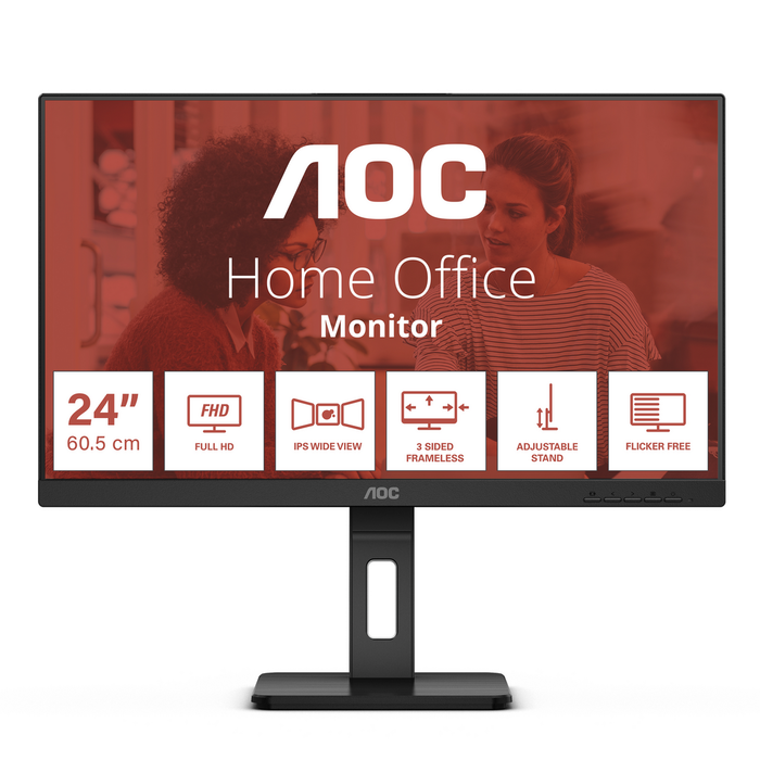 AOC Moniteur 24E3QAF, 24 Pouces, Noir AOC Moniteur 24E3QAF, 24 Pouces, Noir