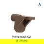 HERRAJES ALK Pivote Estante Tunez Marron (100U) - Support mural rotatif en bois