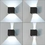 Aplique LED Extérieur 2x5W 1000 Lm IP65 Noir 4000K Aluminium