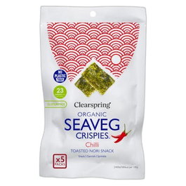 CLEARSPRING Tostadas d'algues nori grillées au chili (multipack 5 x 4g)