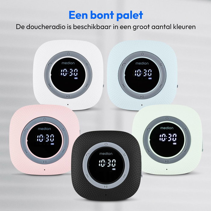 Medion Radio de Douche FM Bluetooth IPX6 Noir Medion Radio de Douche FM Bluetooth IPX6 Noir