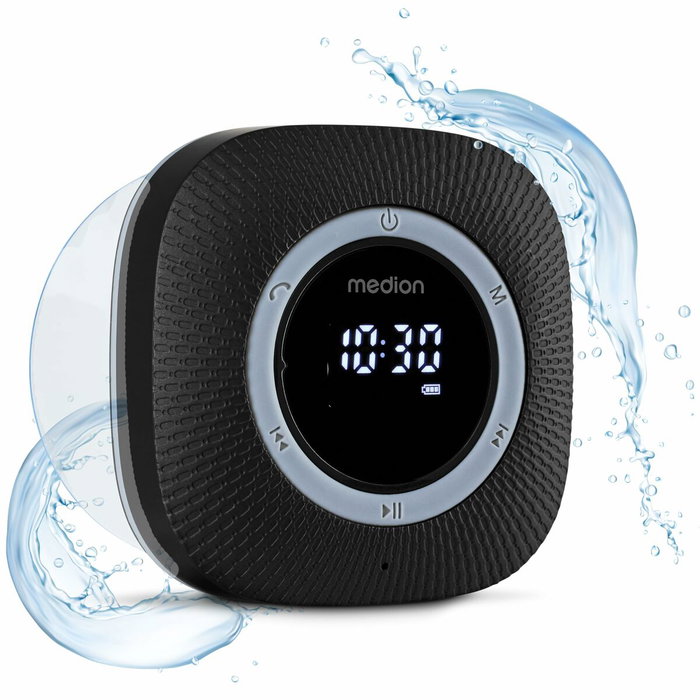 Medion Radio de Douche FM Bluetooth IPX6 Noir Medion Radio de Douche FM Bluetooth IPX6 Noir