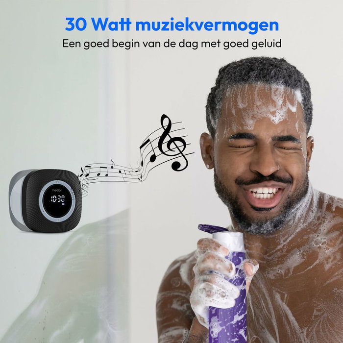 Medion Radio de Douche FM Bluetooth IPX6 Noir Medion Radio de Douche FM Bluetooth IPX6 Noir