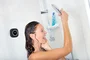 Medion Radio de Douche FM Bluetooth IPX6 Noir - Mains Libres Alarme Autonomie 12h Ventouse