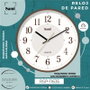 SAMI Horloge Murale HQ Taiwan Red 30cm en Bois de Noyer