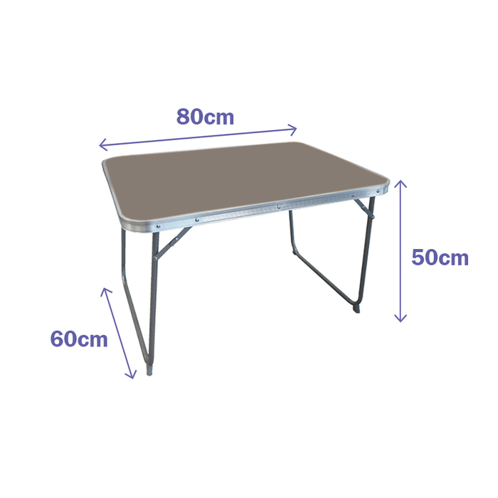 Marbueno Table Pliable Aluminium 80x60x50 cm - Camping et Plage - Couleurs Assorties Blanc Gris Bois Marbueno Table Pliable Aluminium 80x60x50 cm - Camping et Plage - Couleurs Assorties Blanc Gris Bois