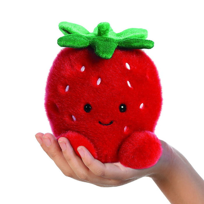AURORA Peluche Palm Pals Fraise - Jouet en Peluche Douce 13 cm - Certifié CE