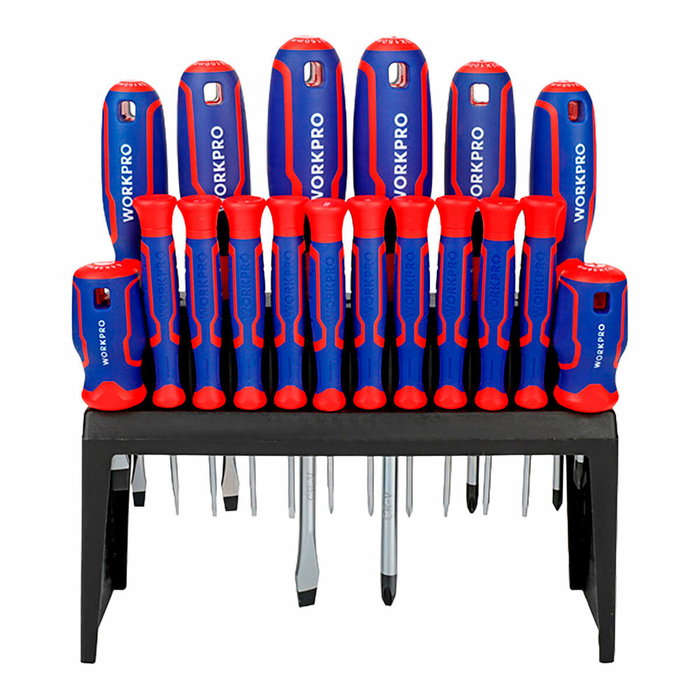 Jeu de tournevis Workpro Phillips Plate Torx 18 Pièces
