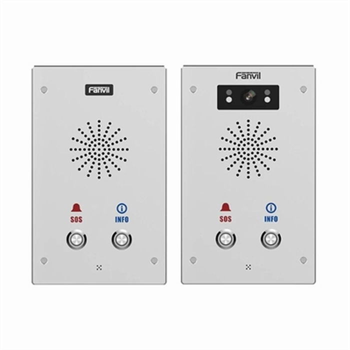 Fanvil I16S Interphone Vidéo IP Fixe avec PoE - Interface Ethernet RJ-45, Boîtier en Acier Inoxydable, Résistance IP65, Installation Murale Fanvil I16S Interphone Vidéo IP Fixe avec PoE - Interface Ethernet RJ-45, Boîtier en Acier Inoxydable, Résistance IP65, Installation Murale