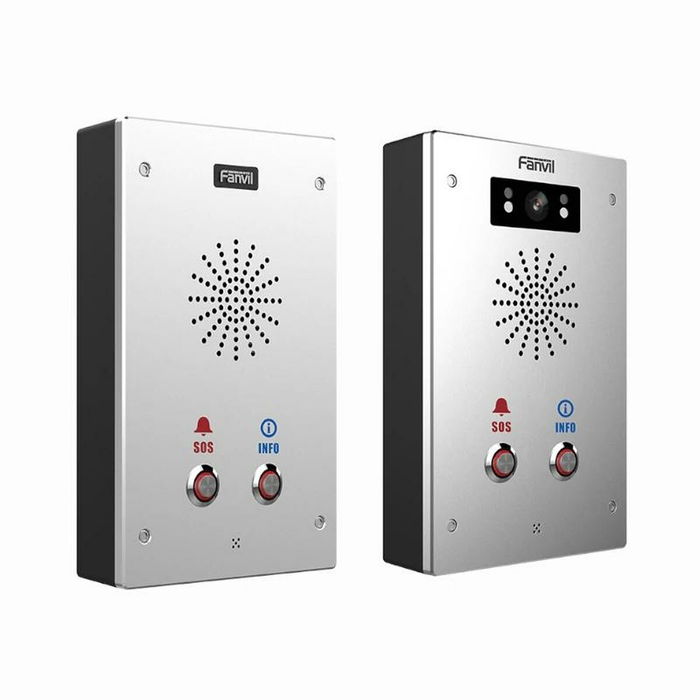 Fanvil I16S Interphone Vidéo IP Fixe avec PoE - Interface Ethernet RJ-45, Boîtier en Acier Inoxydable, Résistance IP65, Installation Murale Fanvil I16S Interphone Vidéo IP Fixe avec PoE - Interface Ethernet RJ-45, Boîtier en Acier Inoxydable, Résistance IP65, Installation Murale