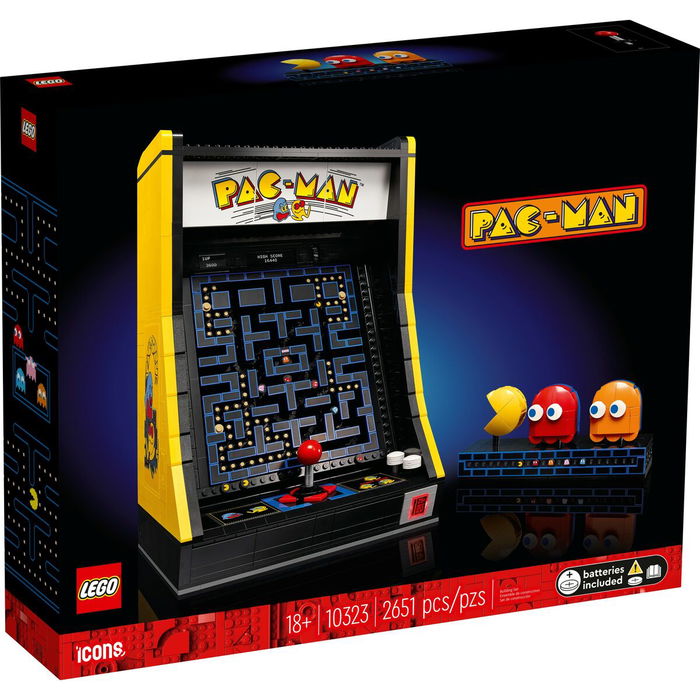 Lego 10323 Icons - Jeu d'Arcade PAC-MAN pour Adultes - Maquette à Construire Réplique de Borne d'Arcade Années 80 - Ensemble de Construction