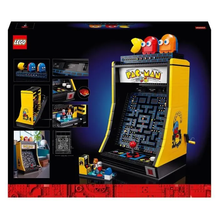 Lego 10323 Icons - Jeu d'Arcade PAC-MAN pour Adultes - Maquette à Construire Réplique de Borne d'Arcade Années 80 - Ensemble de Construction