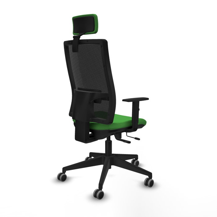 Piqueras y Crespo Chaise de Bureau Horna avec Appui-tête 2D et Assise Verte