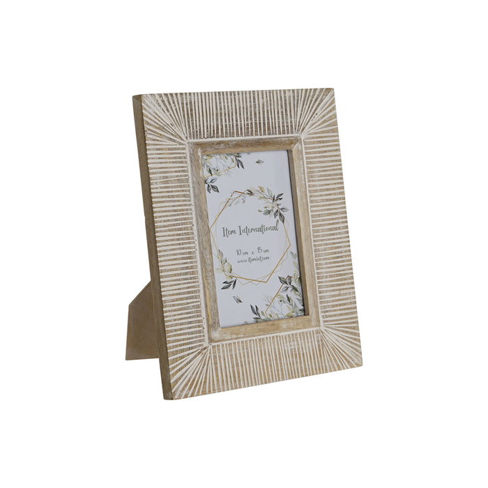Home ESPRIT Cadre photo Moderne Blanc Bois de manguier 19 x 1 x 24 cm Home ESPRIT Cadre photo Moderne Blanc Bois de manguier 19 x 1 x 24 cm