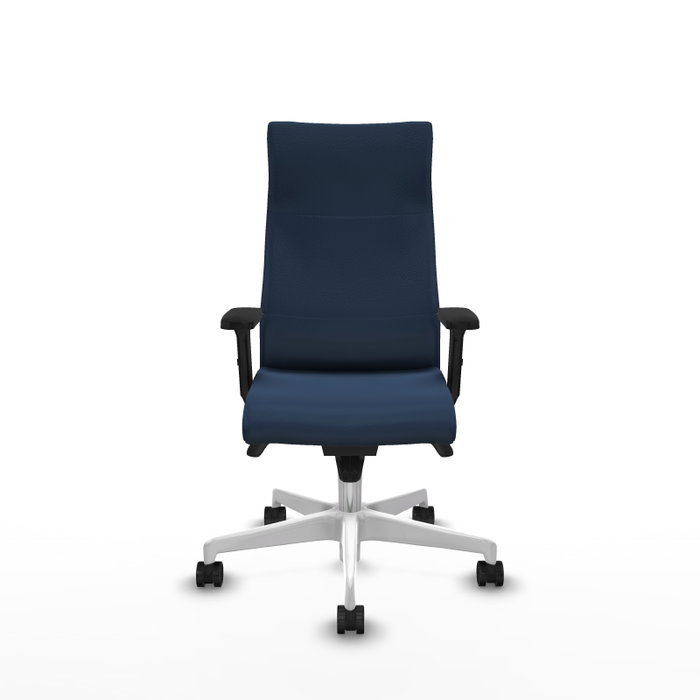 Piqueras Y Crespo Fauteuil Albacete Bleu marine avec mécanisme Synchro et accoudoirs 2D