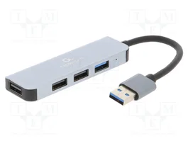 GEMBIRD Hub USB 4 ports USB A gris