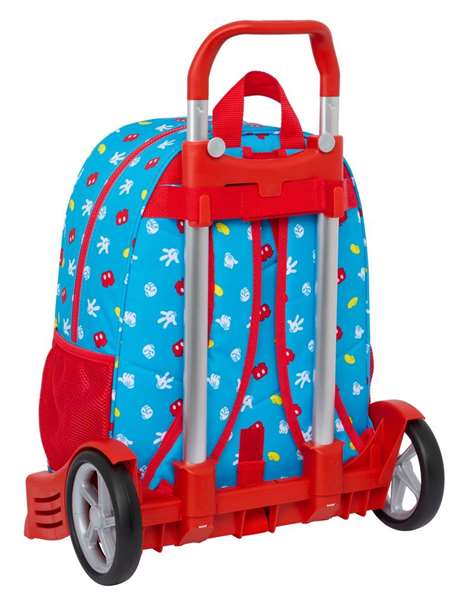 Safta Moch 180+carro evolution Sac à dos avec roulettes Mickey Mouse "Fantastic" pour enfant 3 ans et plus, dimensions 33 x 42 x 14 cm