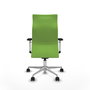 Piqueras Y Crespo Sillón Albacete Pistacho avec mécanisme synchrone et base aluminium